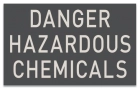 State Pool Sign - Hazardous Chemicals - Indiana Compliant
