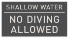 State Pool Sign - No Diving - Arizona and South Carolina Compliant