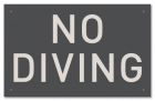 State Pool Sign - No Diving - Idaho Compliant