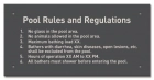 State Pool Sign - Pool Rules - Alabama Compliant