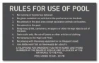 State Pool Sign - Pool Rules and Regulations - Mobile, AL Compliant