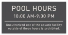 State Pool Sign - Pool Rules - Delaware Compliant