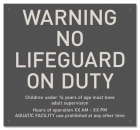 State Pool Sign - Pool Rules - New Mexico