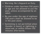 State Pool Sign - Pool Rules - Virginia Compliant