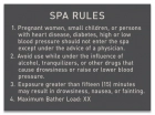 State Pool Sign - Spa Rules - Indiana Compliant
