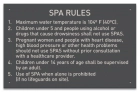 State Pool Sign - Spa Rules - Mississippi