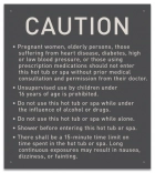 State Pool Sign - Spa Rules - New Jersey Compliant