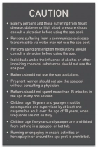 State Pool Sign - Spa Rules - Utah Compliant