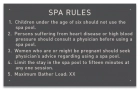 State Pool Sign - Spa Rules - WA Compliant
