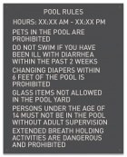 State Pool Signs - Pool Rules - Texas Compliant