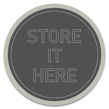 "Store It Here" Locker Decal