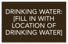 Texas Drinking Water Location Sign