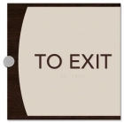 "To Exit" Egress Sign - CA Compliant