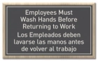 Wash Hands Sign w/Spanish