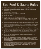 Washington DC Spa & Sauna Rules Sign