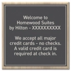 "We Accept All Major Credit Cards" Sign
