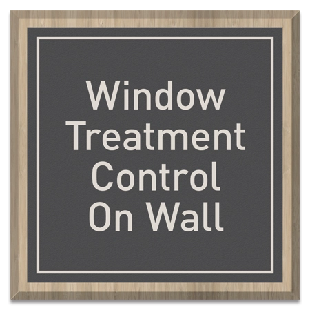 Window Treatment on Wall Sign