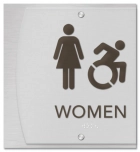 Women Sign w/ Female & Dynamic ISA Symbols