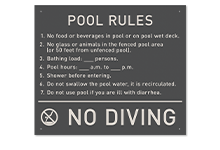 Pool/Spa Signs