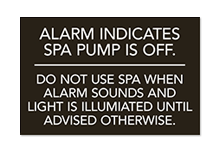 Pool/Spa Signs