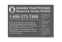 Human Trafficking Signs