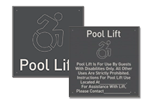 Pool Lift Signs