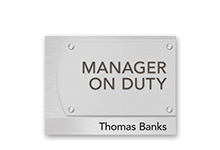 Manager on Duty Signs