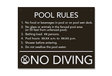 Pool Signs