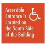 Accessible Entrance Sign