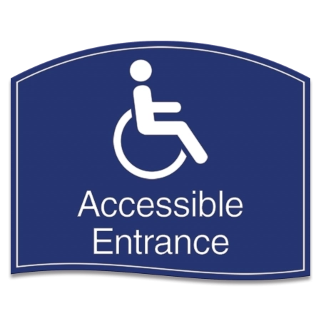 Accessible Entrance Sign w/ISA Symbol