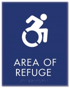 Area of Refuge Sign - Dynamic ISA Symbol