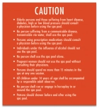 Arkansas Spa Rules Caution Sign