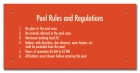 Baldwin County, Alabama Pool Rules Sign
