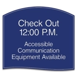 Check Out Informational Sign