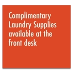 Complimentary Laundry Supplies Sign