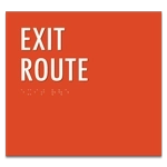 "Exit Route" Egress Sign - CA Compliant