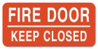 Fire Door - Keep Closed Label - 4 Pack