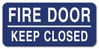 Fire Door - Keep Closed Label - 4 Pack
