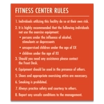 Fitness Center Rules