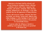 Illinois Beach Admission Rules Sign