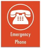 Illinois Emergency Phone Sign