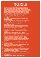 Illinois Pool Rules Sign