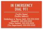 In Emergency Dial 911 Sign