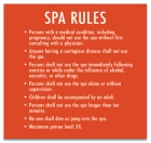 Iowa Spa Rules Sign