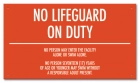 Kentucky No Lifeguard On Duty Sign