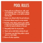 Maricopa County, Arizona Pool Rules Sign