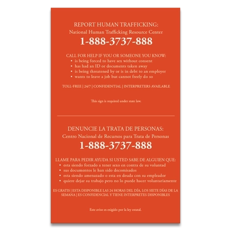 Maryland Large Human Trafficking Notice - Celtec