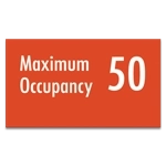 Maximum Occupancy Sign