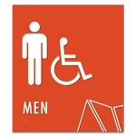 Men Sign w/Male & ISA Symbols