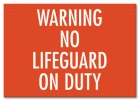 Missouri No Lifeguard Sign